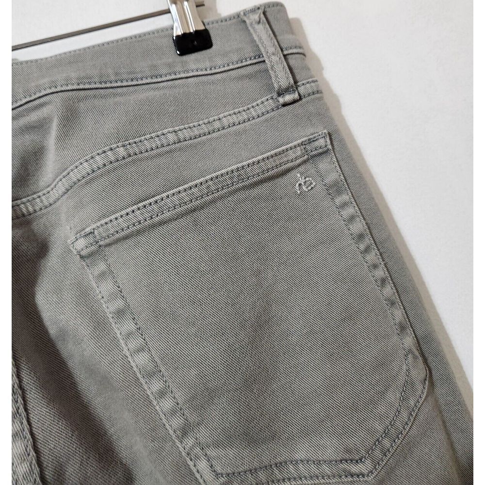 Rag & Bone Jeans Mens 30x32 Fit 2 Slim Straight Stretch Orca Gray Denim USA MADE